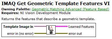 IMAQ Get Geometric Template Features VI